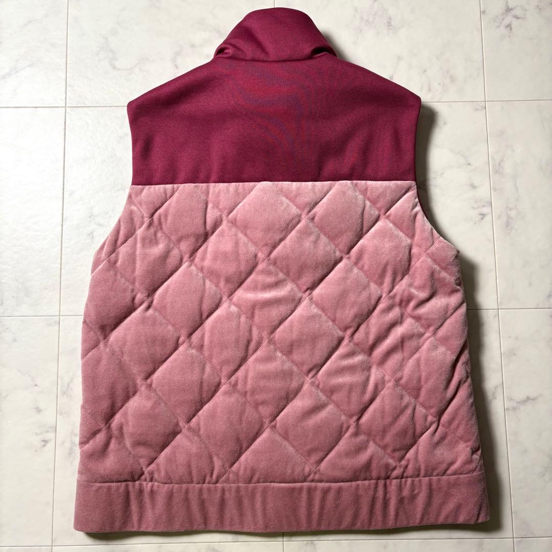 【未使用タグ付き】MONCLER ダウンベスト ベロア切替 キルティング L
