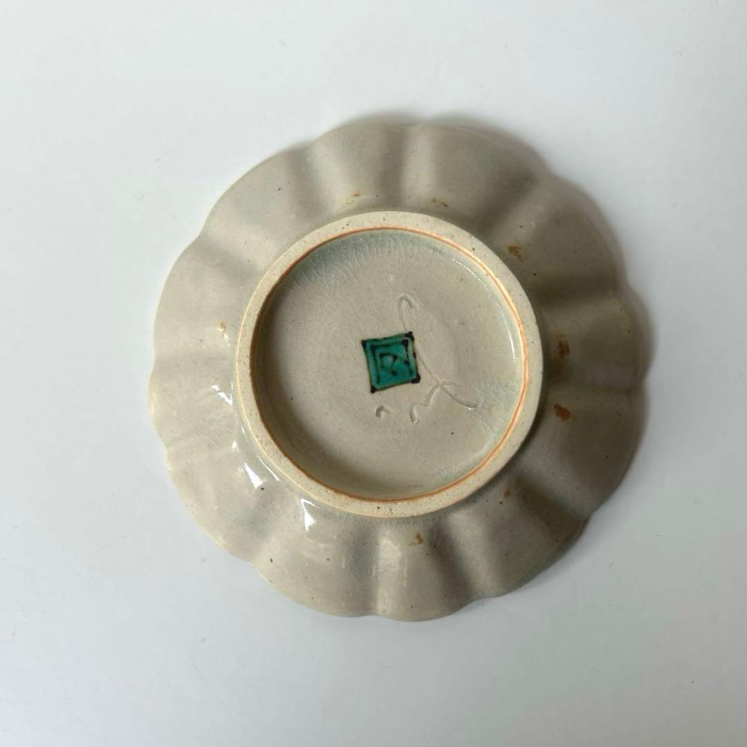 松浦コータローさん　色絵4寸皿　未使用　1枚