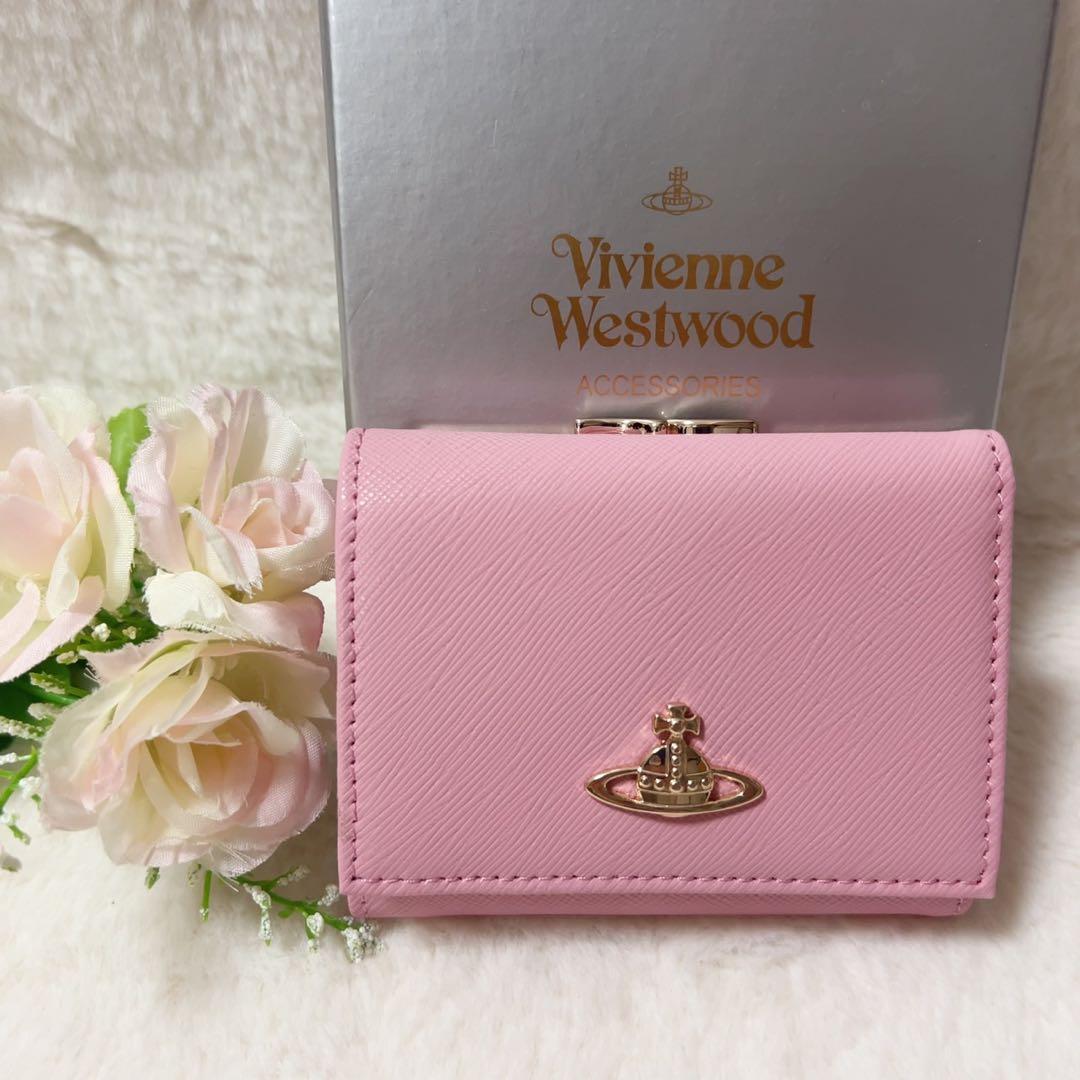Vivienne Westwood ピンク 三つ折り財布