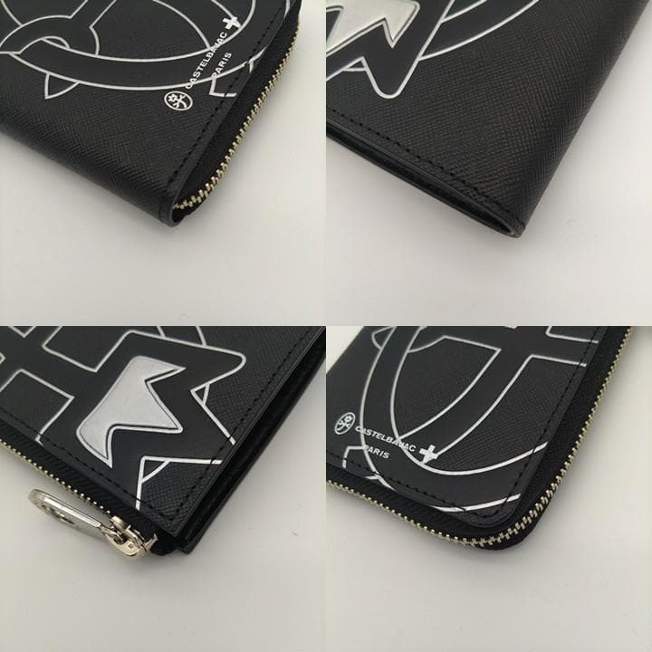 カステルバジャック 財布 二つ折り ミドルウォレット ウプラ ファスナー