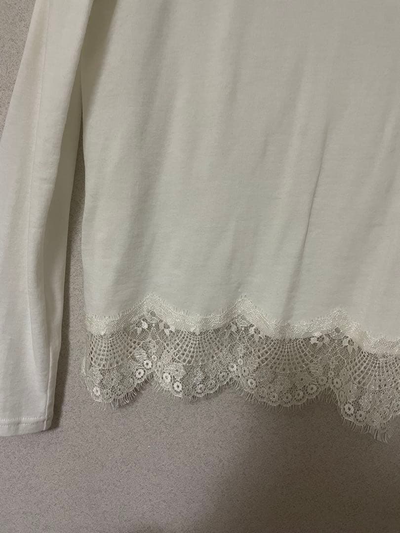 cccmalie シーマリー 裾レースシアー長袖カットソー　38