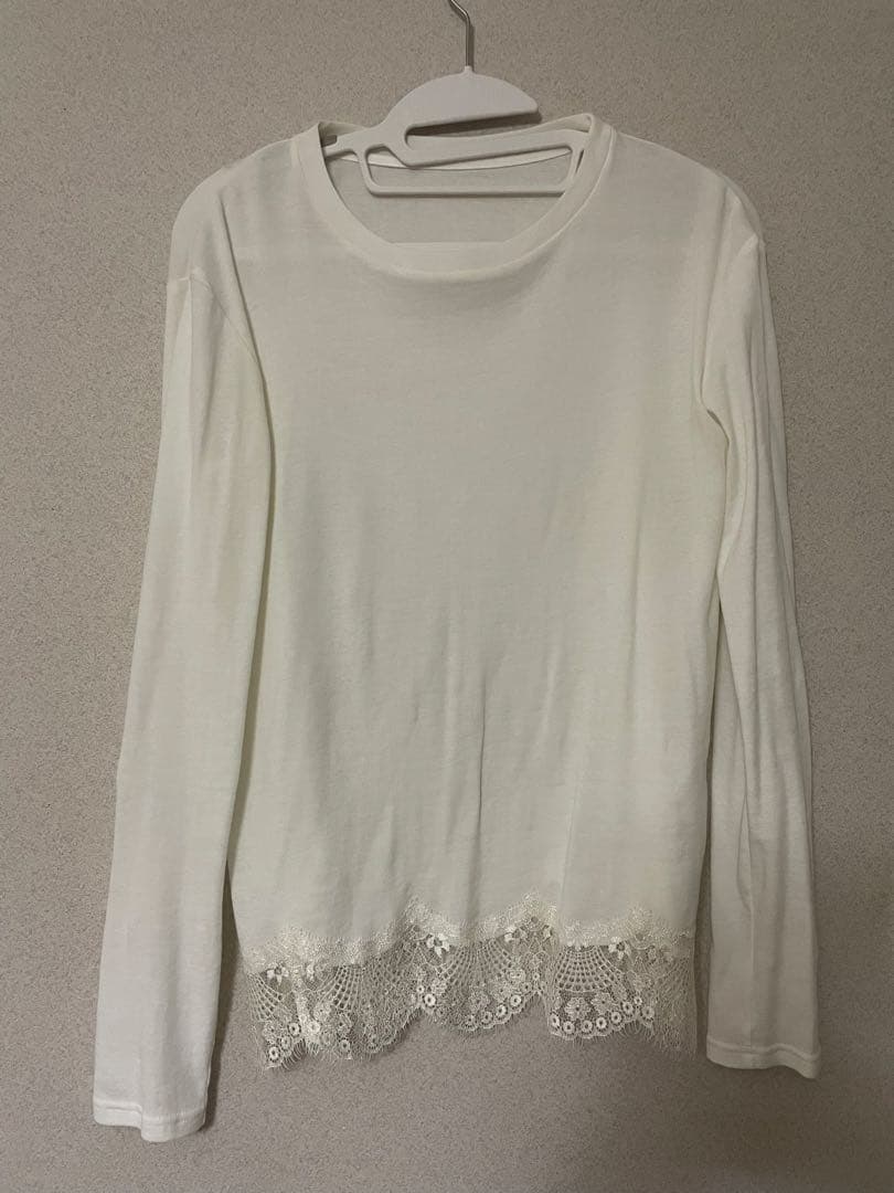 cccmalie シーマリー 裾レースシアー長袖カットソー　38