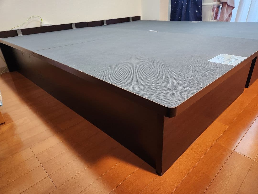 ま*ー様 シングルベッドフレーム ヘッドレス 油圧たて開き 深型 送料込