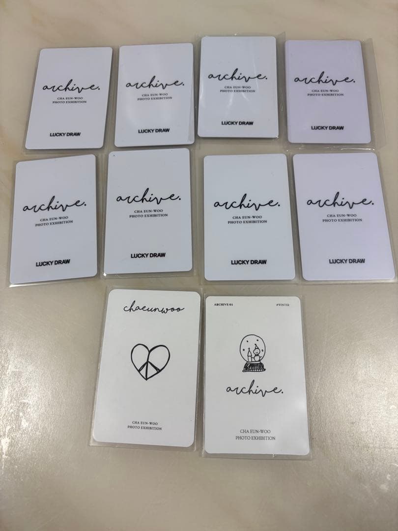 チャウヌ ARCHIVE ラキドロ トレカ 展示会　astro