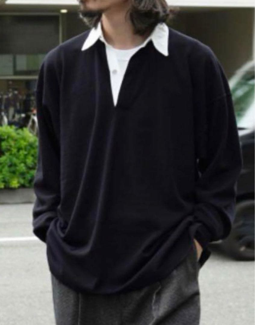 comoli ラガーシャツ