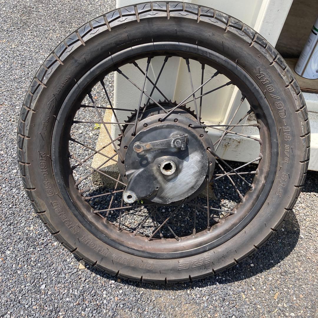 sr400純正フロント、リアホイールセット