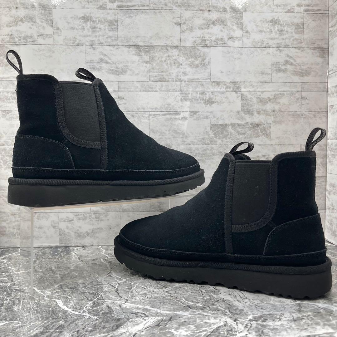 美品 UGG アグ ニューメル チェルシーブーツ 27cm スエード ブラック