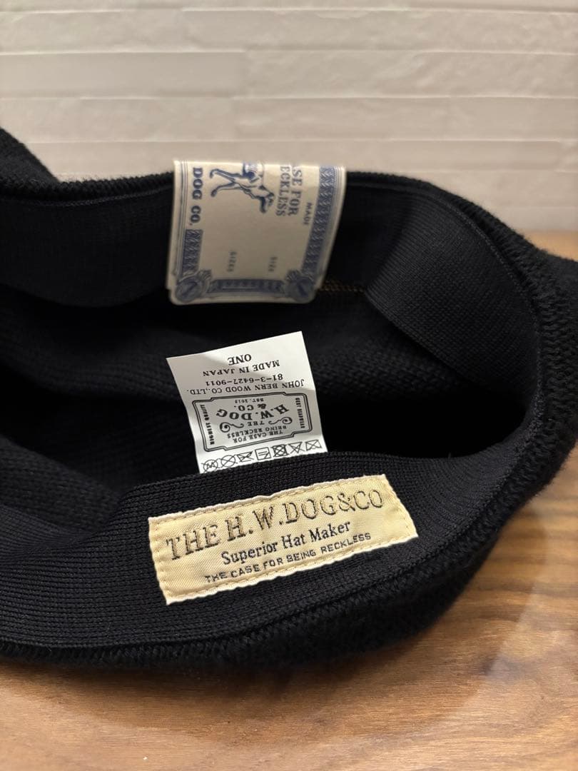 帽子 THE H.W.DOG&CO COTTON BIG BERET
