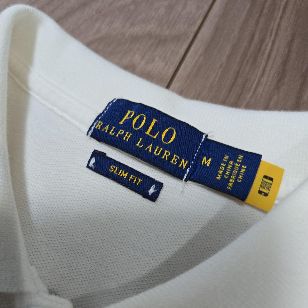 POLO RALPH LAUREN ホワイトポロシャツ M