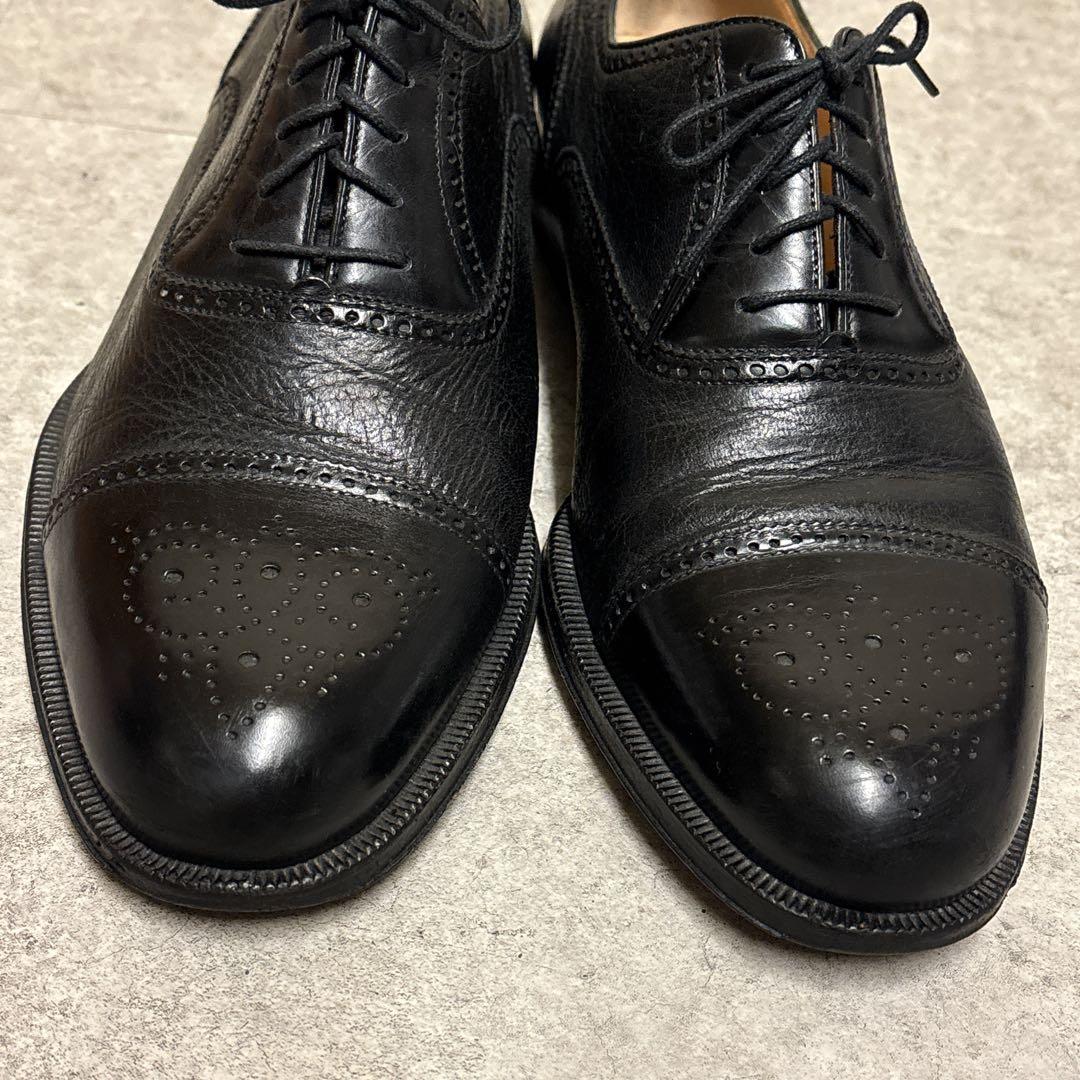 最高級✨️BRUNO MAGLI イタリア製 ストレートチップ ブラック 9W