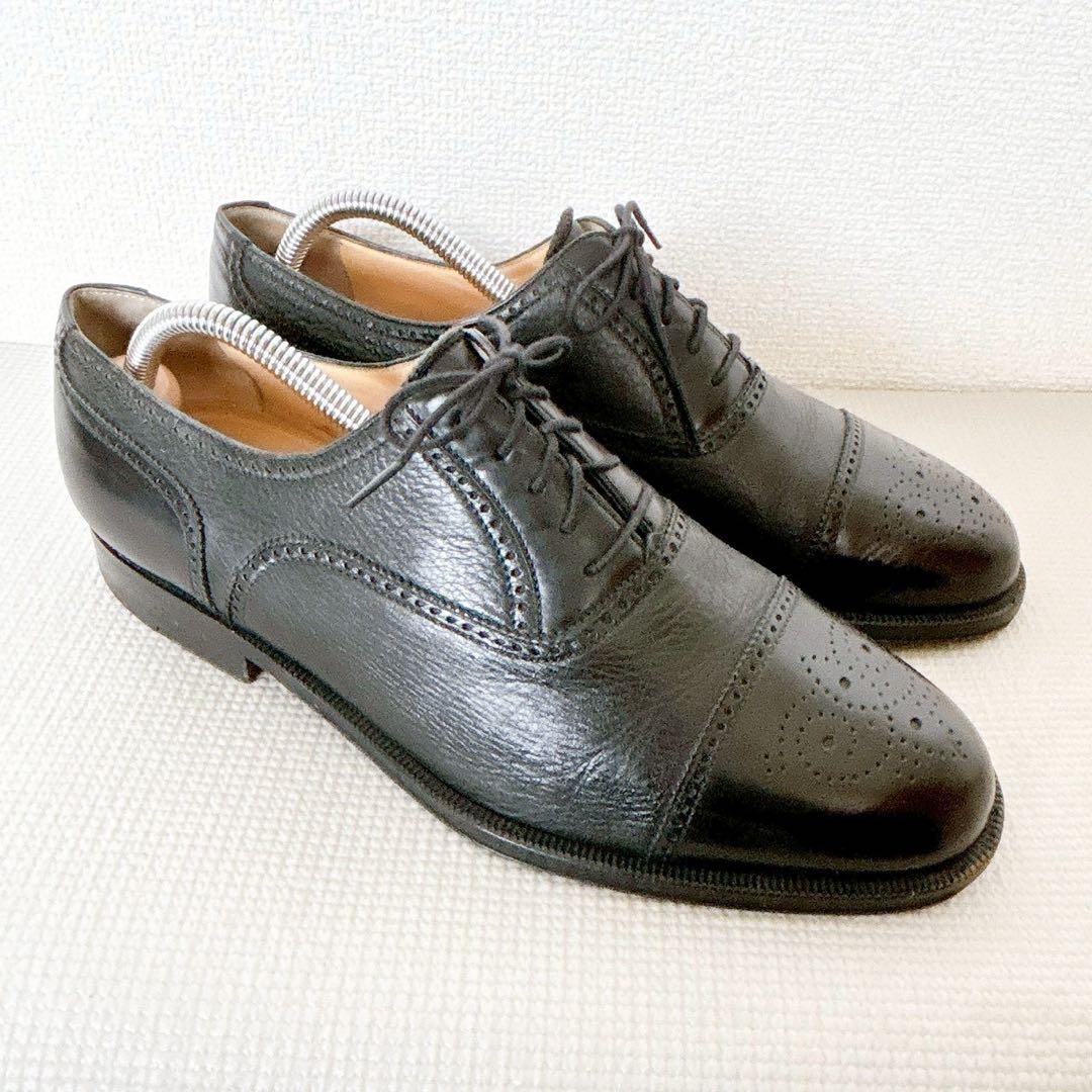 最高級✨️BRUNO MAGLI イタリア製 ストレートチップ ブラック 9W