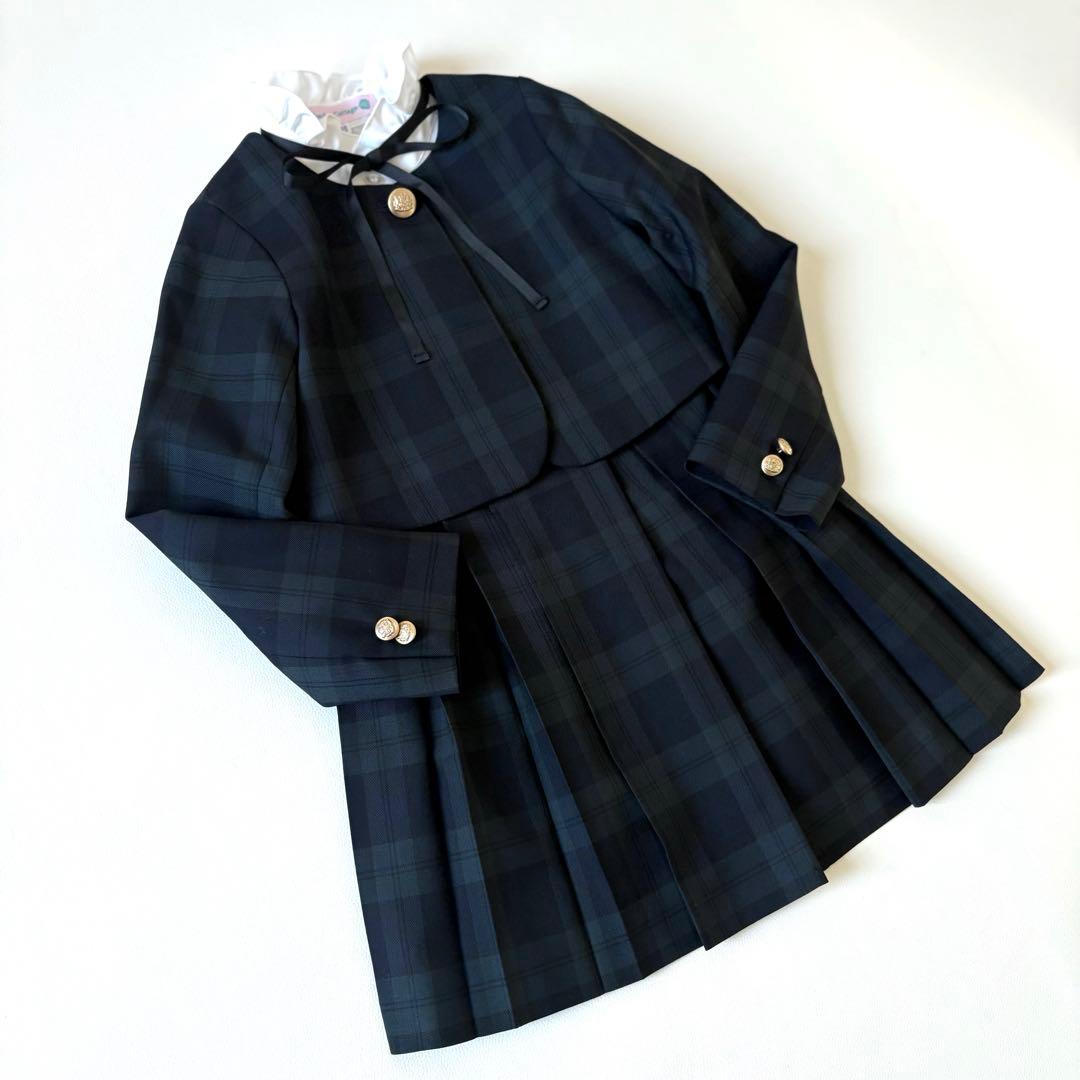 極美品✨グリーンレーベルリラクシング キッズフォーマル110-120 3点セット