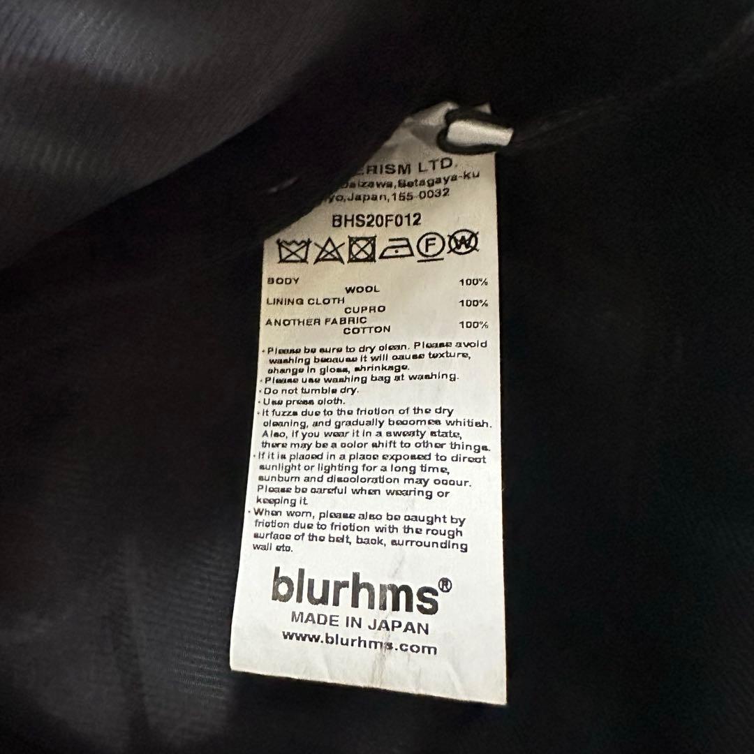 新品blurhms Wool Surge Side String スラックス