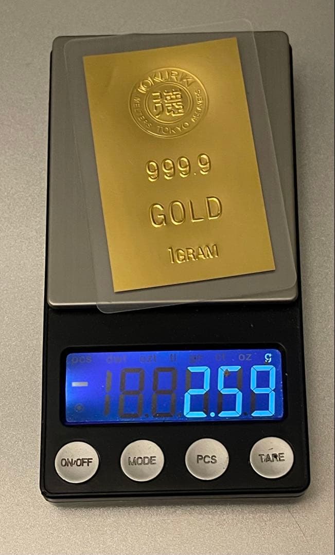 純金 ラミネート 1g 徳力