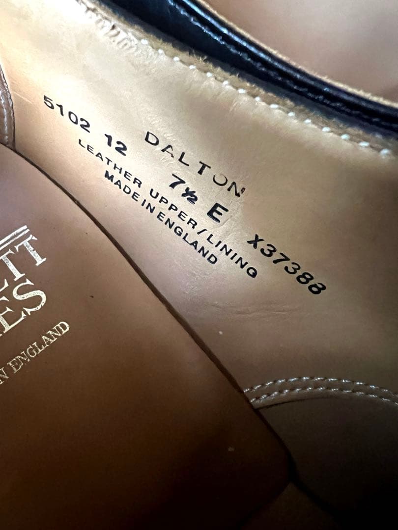 美品！CROCKETT&JONES DALTON 71/2E