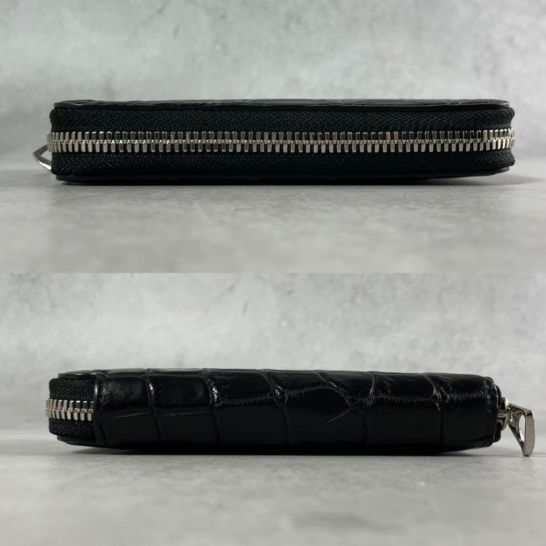 極美品✨イッチ 折り財布 クロコ ミドルウォレット 小銭入れ ITTI