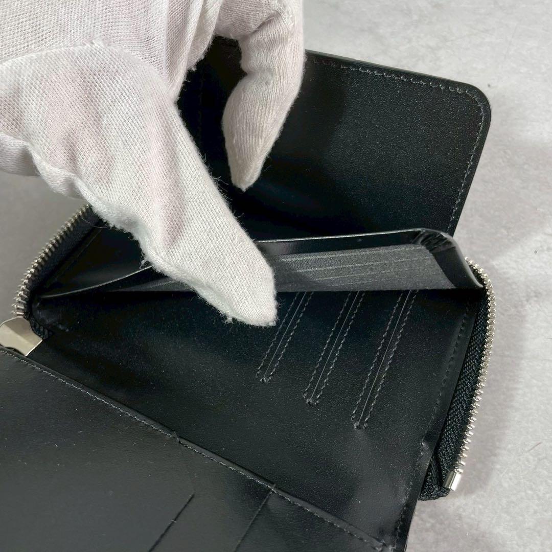 極美品✨イッチ 折り財布 クロコ ミドルウォレット 小銭入れ ITTI