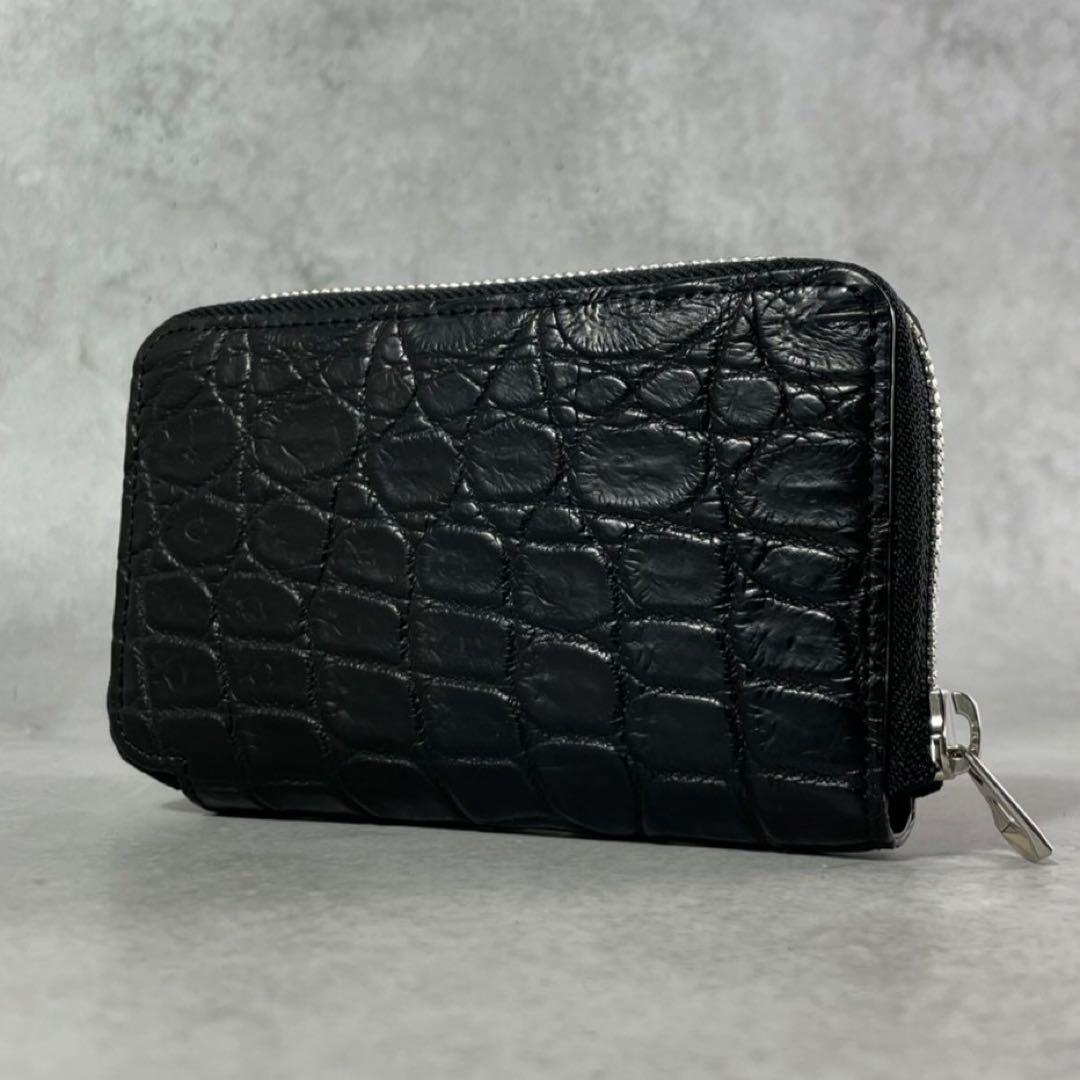 極美品✨イッチ 折り財布 クロコ ミドルウォレット 小銭入れ ITTI