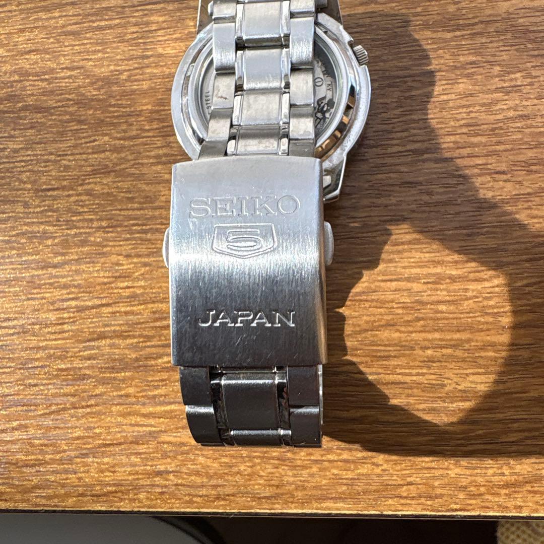 SEIKO 5 自動巻き時計 ホワイトダイヤル