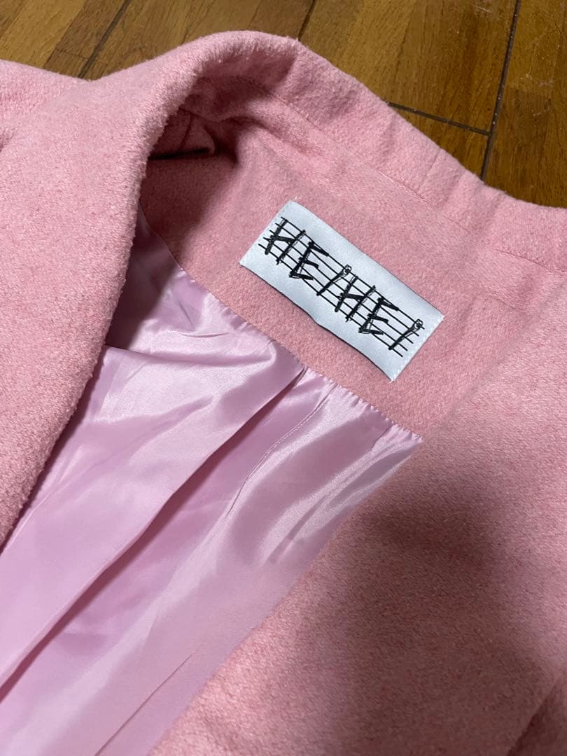 HEIHEI ヘイヘイ アウター ローラペルコート ローラペルジャケット ピンク