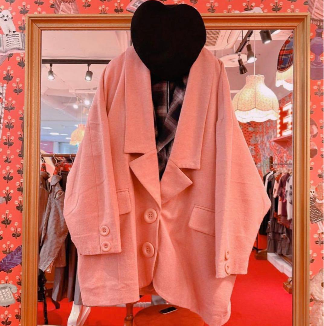 HEIHEI ヘイヘイ アウター ローラペルコート ローラペルジャケット ピンク