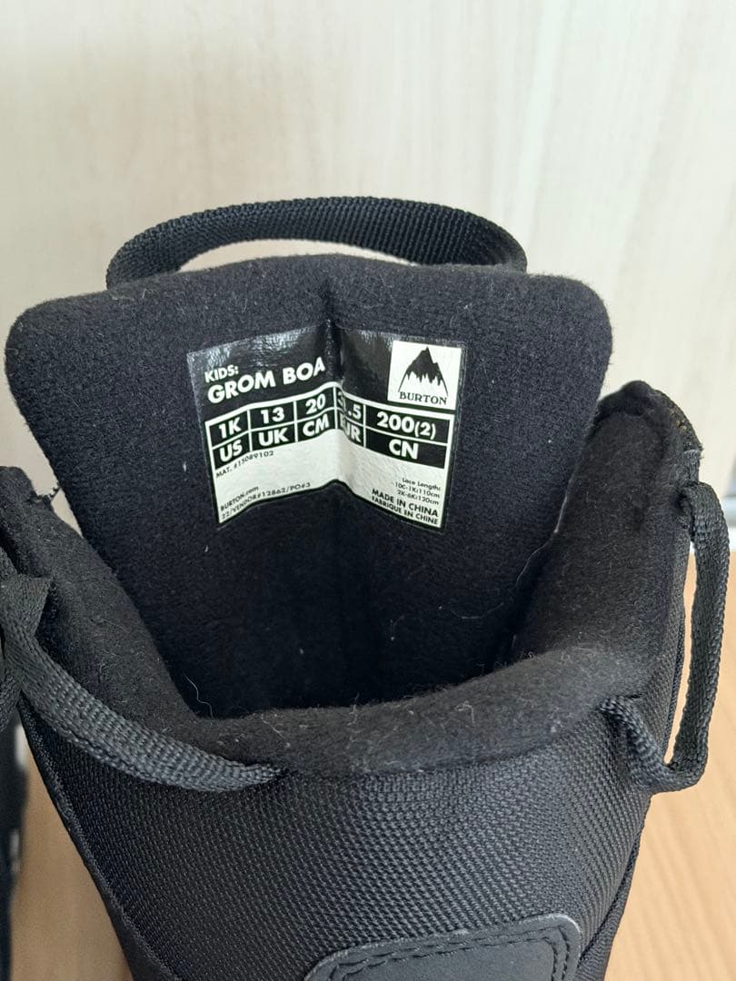 BURTON バートン　子供用　スノーボードブーツ　20cm