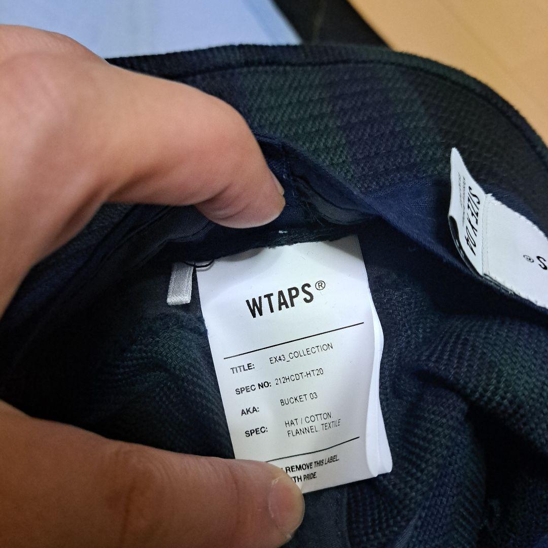 WTAPS ダークブルー チェック バケットハット X04