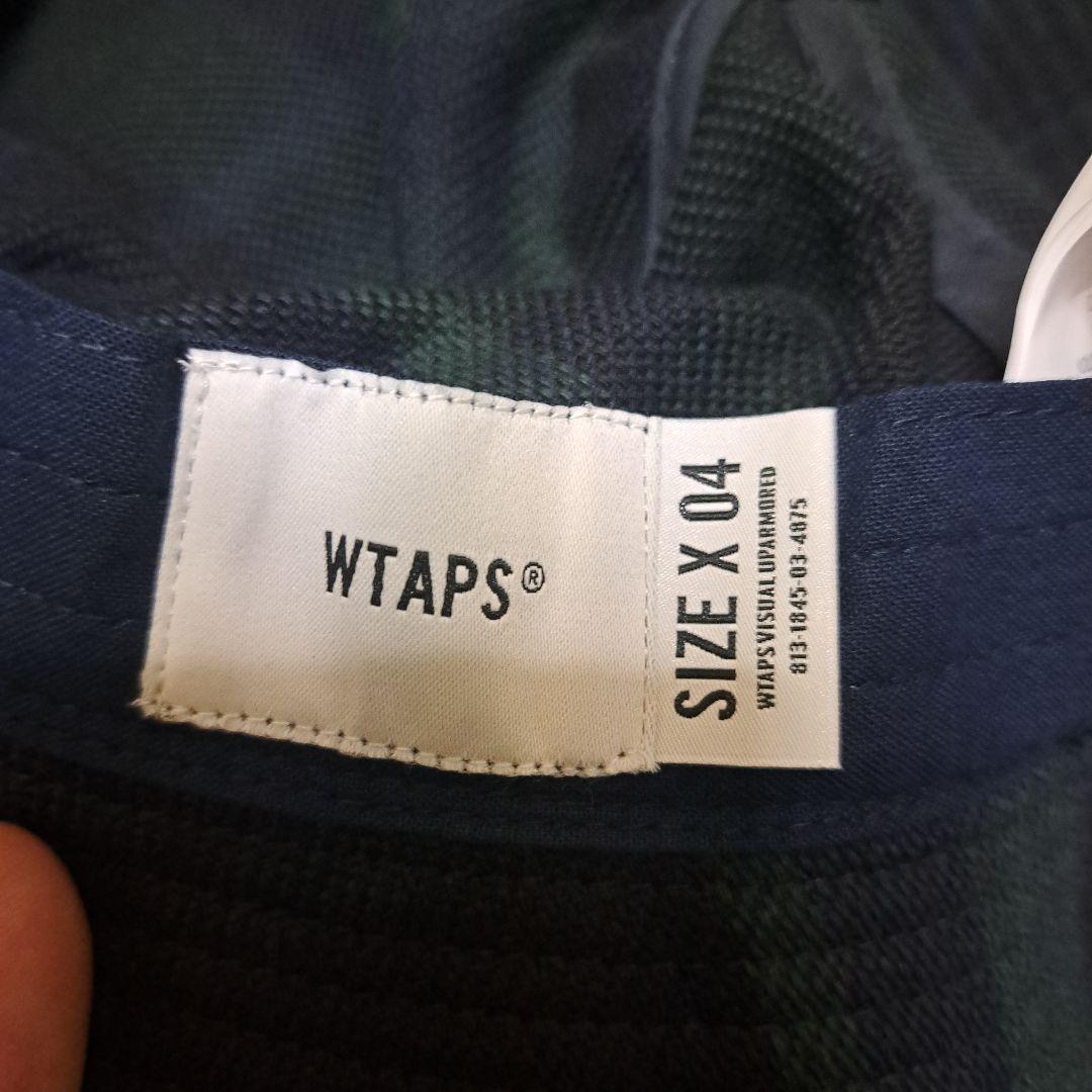 WTAPS ダークブルー チェック バケットハット X04