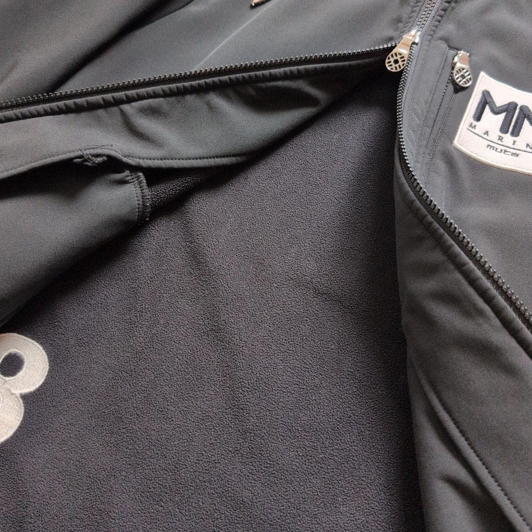 【極美品】ムータマリンゴルフ　裏起毛フルジップパーカー　S 黒