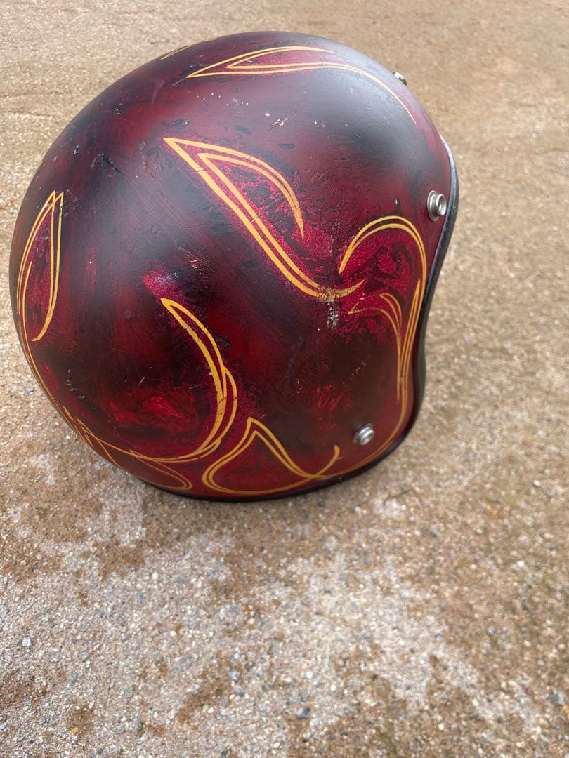 CROWN製70s GRAN SPORTジェットヘルメット 目深加工済　70年代