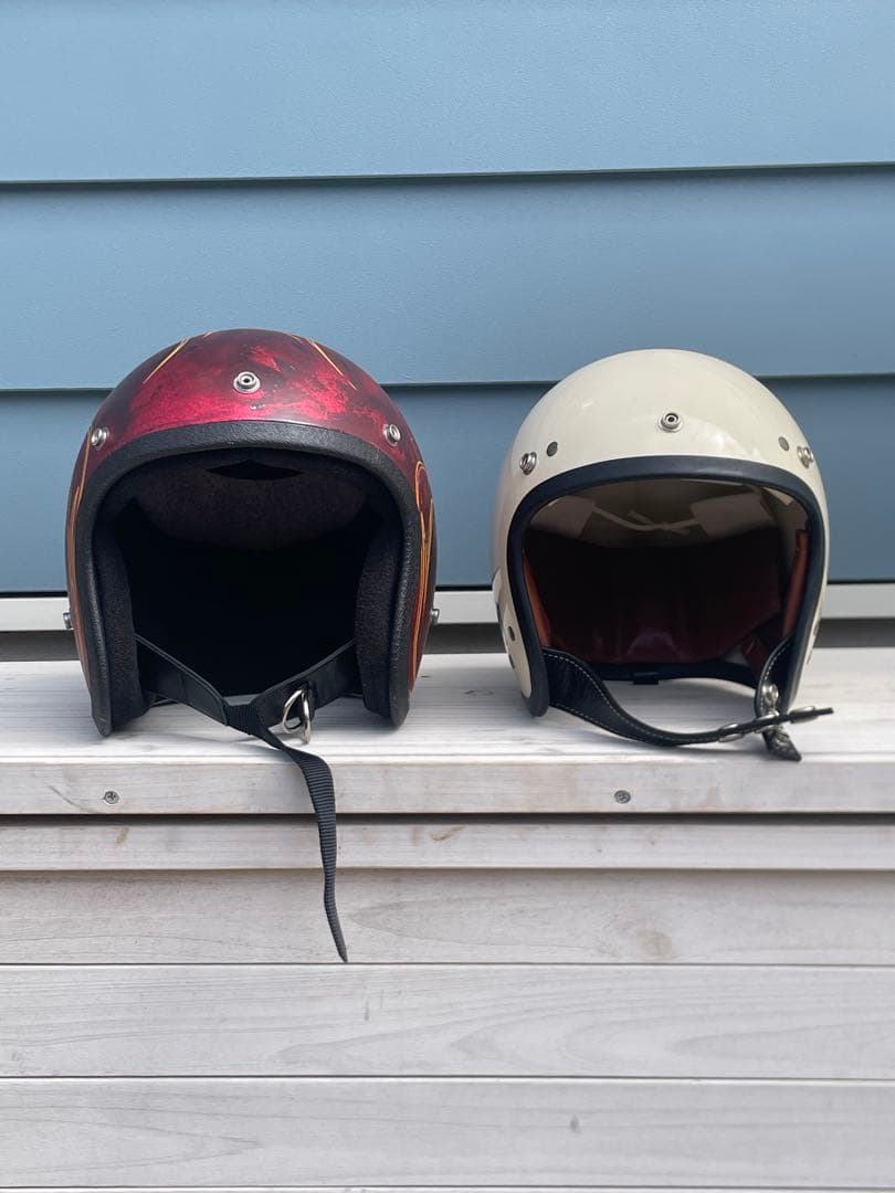 CROWN製70s GRAN SPORTジェットヘルメット 目深加工済　70年代