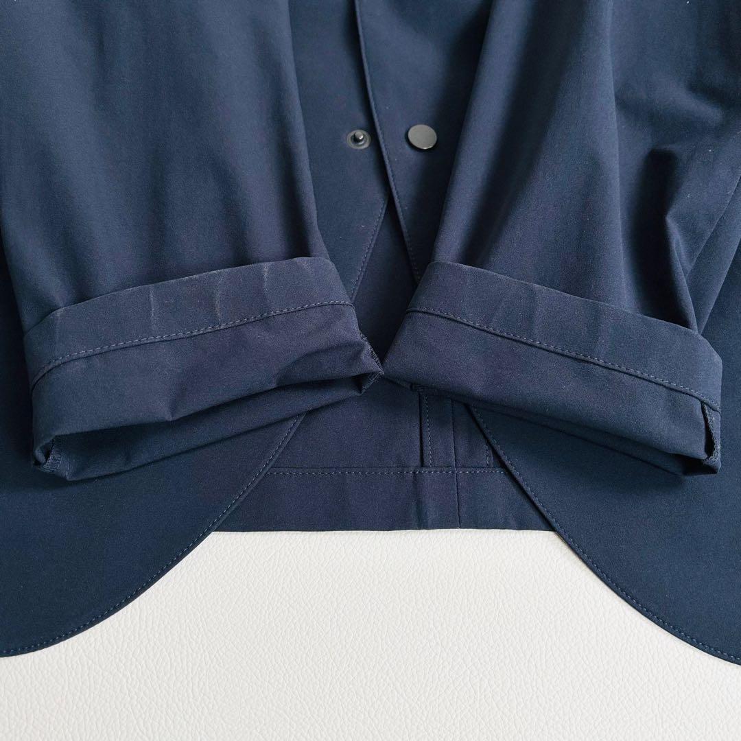 2679【美品】TFW49 セットアップスーツ ストレッチ素材 ネイビー 日本製