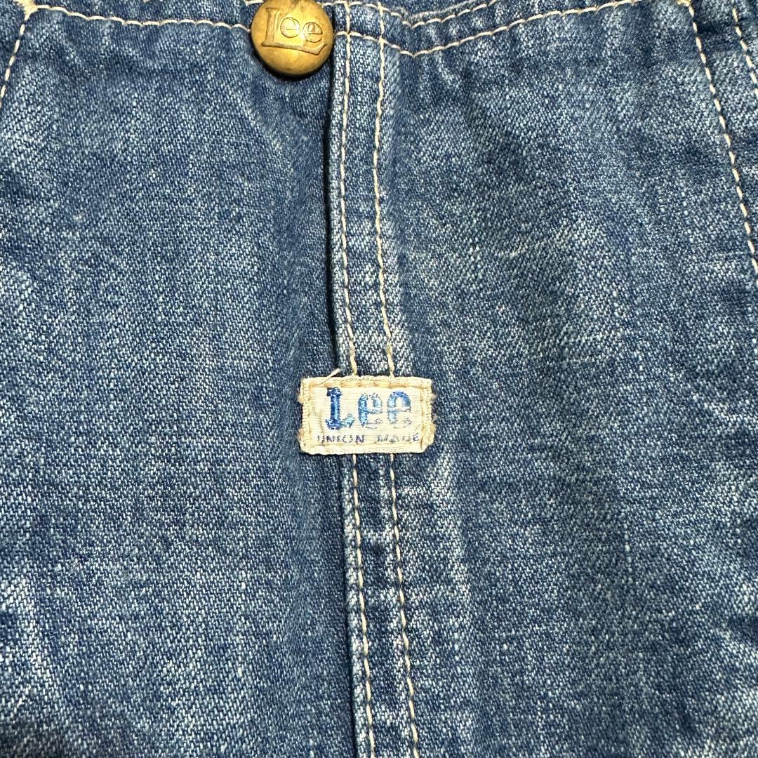 希少✨ハウスタグ　メンズM(38) Lee カバーオール　デニムジャケット　濃紺
