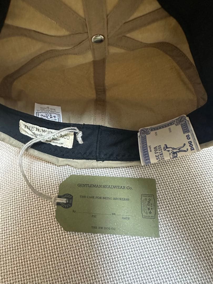 THE H.W.DOG&CO. CH PK CAP ベージュ 40
