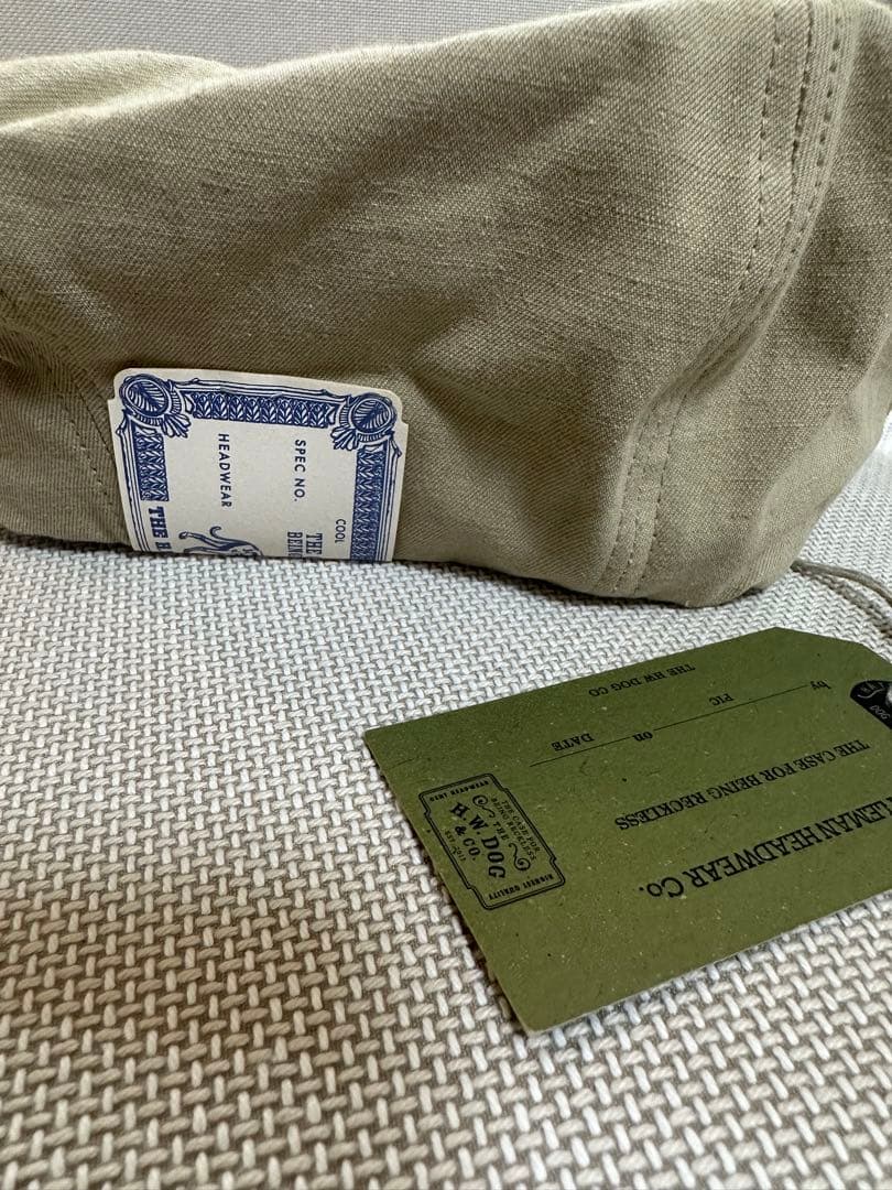 THE H.W.DOG&CO. CH PK CAP ベージュ 40