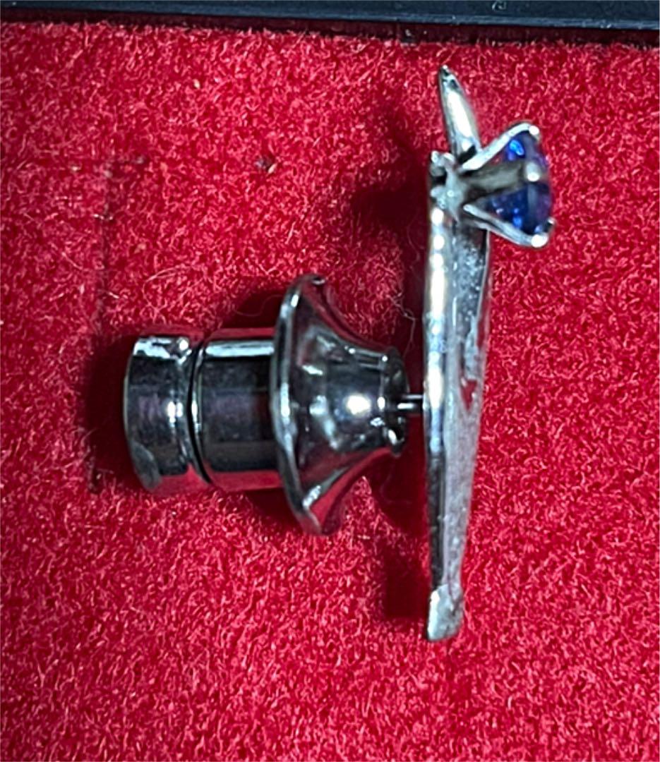 K14 WG サファイア付きピン