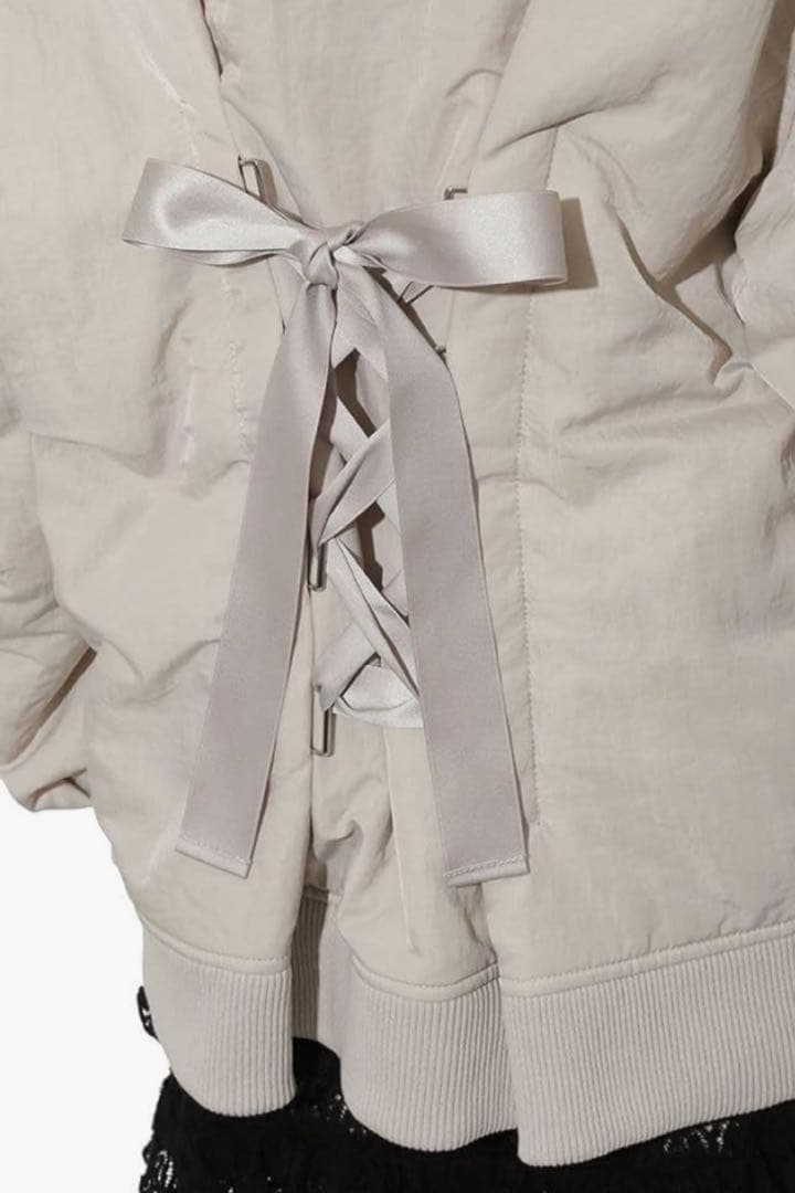 フレイアイディー レースアップフーディーブルゾン