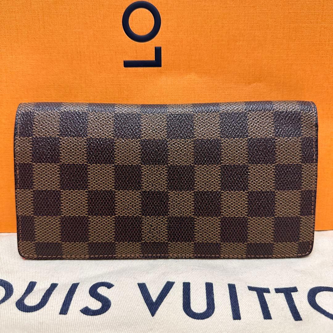 【極美品】ルイヴィトン ダミエ ポルトフォイユ ブラザ 長財布 ウォレット
