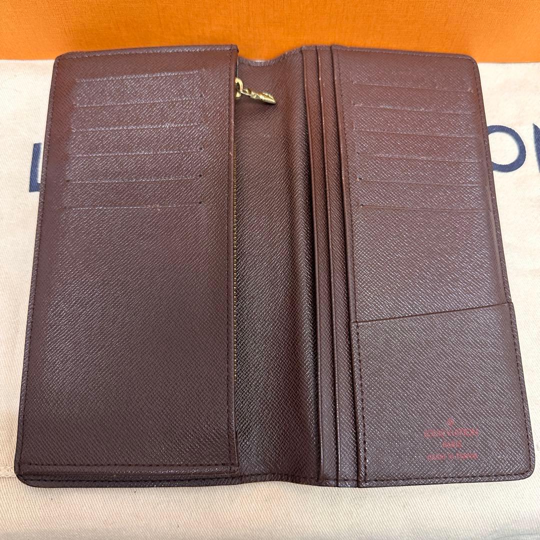 【極美品】ルイヴィトン ダミエ ポルトフォイユ ブラザ 長財布 ウォレット