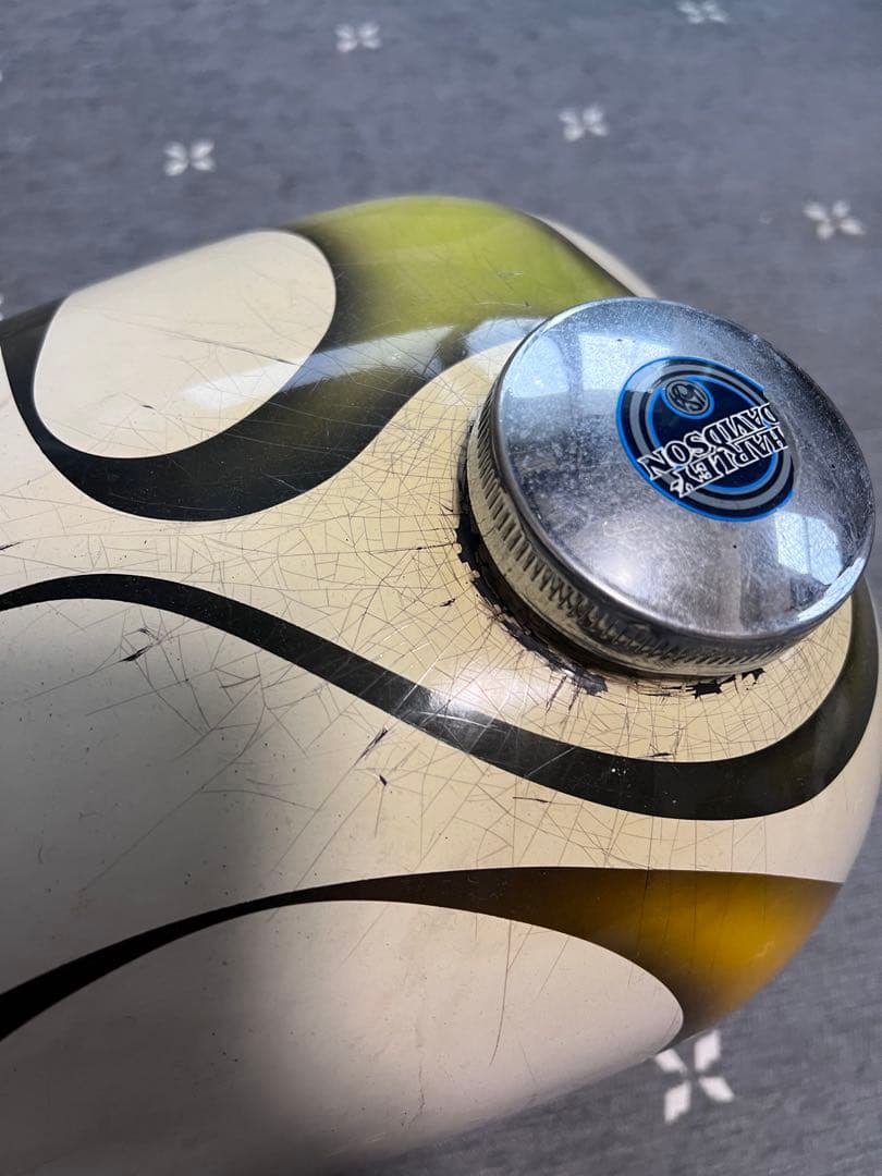 オールドペイント　マスタングタンク　ビンテージ　ショベル　ナックル　パン　エボ