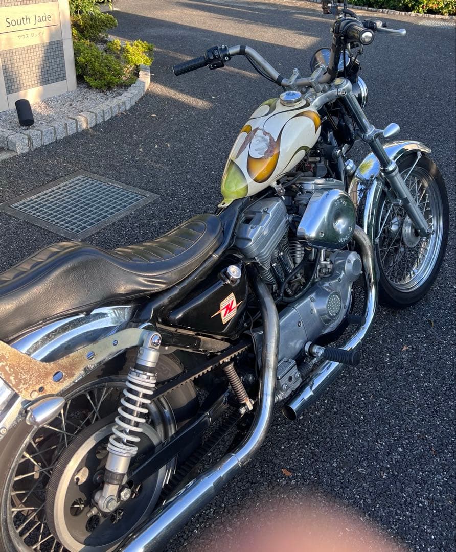 オールドペイント　マスタングタンク　ビンテージ　ショベル　ナックル　パン　エボ