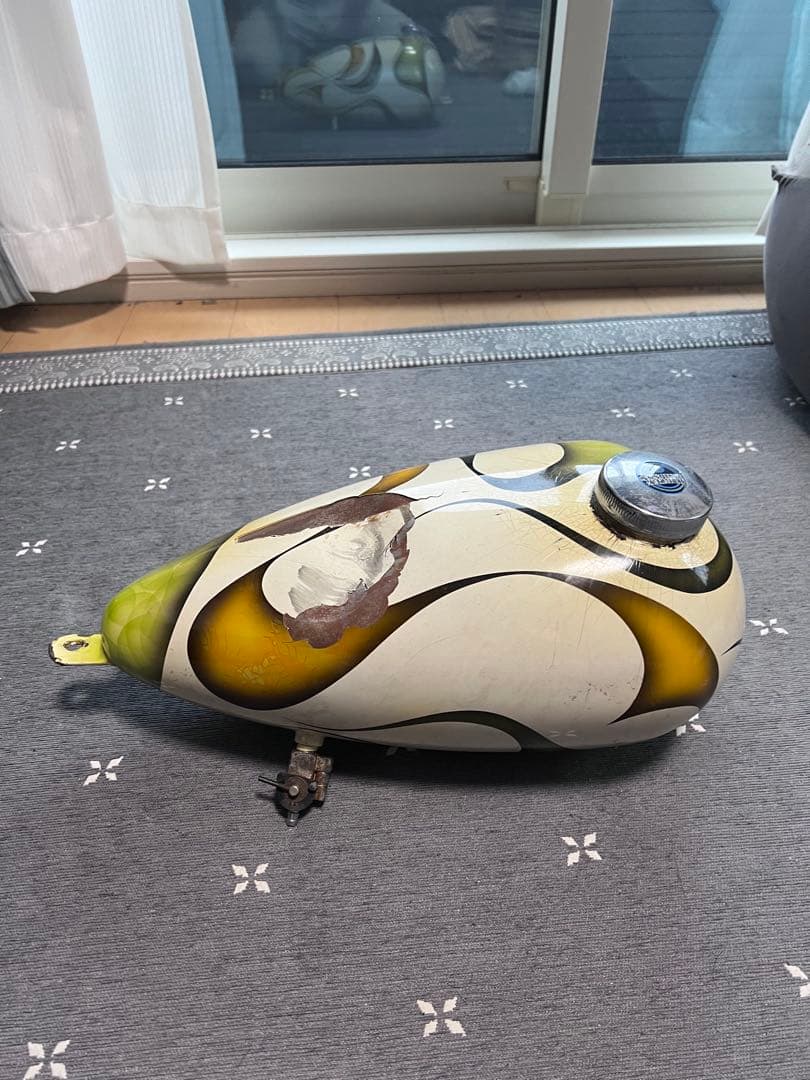 オールドペイント　マスタングタンク　ビンテージ　ショベル　ナックル　パン　エボ