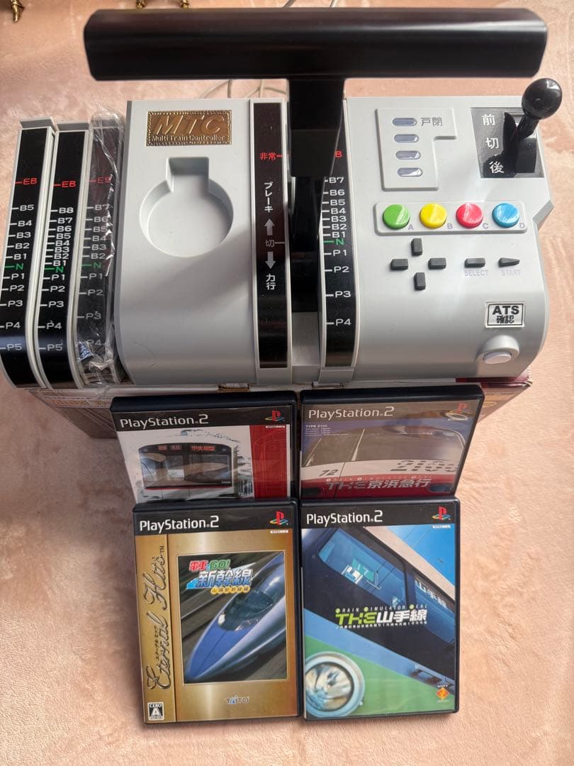 PS2 マルチトレインコントローラー　ソフト　電車でGO トレインシュミレーター
