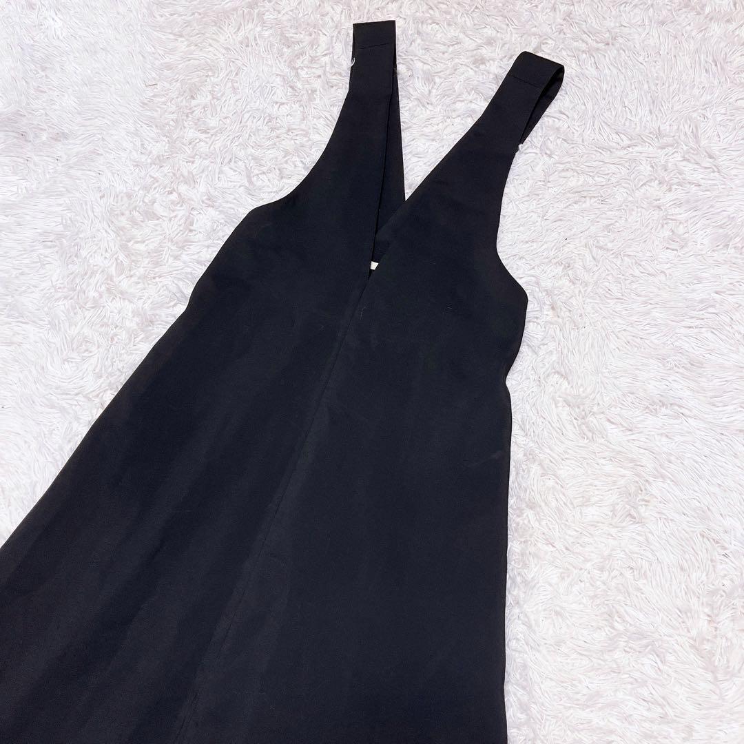 LE PHIL ライト ツイル ジャンパースカート　ワンピース ジャンスカ 黒