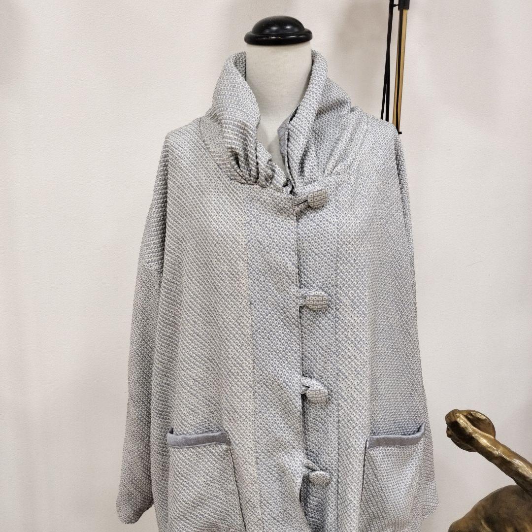 着物リメイク　リバーシブル　 ロングコート