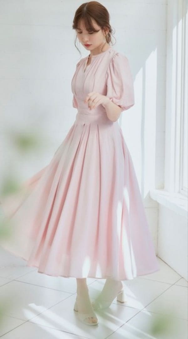 美品Herlipto Fountain Lace Up Bow Dress