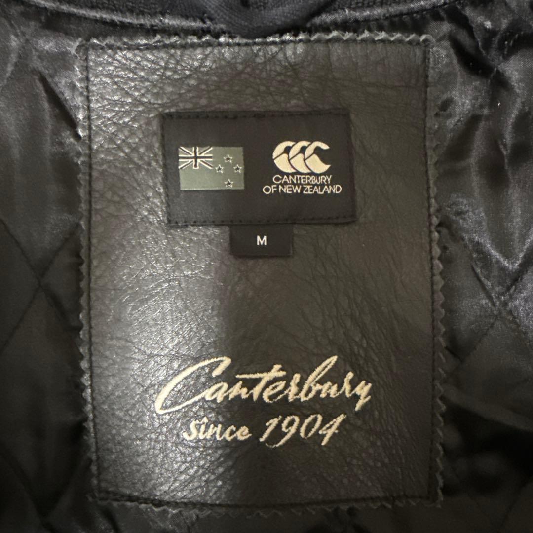 【美品】カンタベリー　スタジアムジャンバー 袖レザー