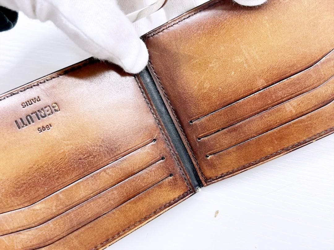 Berluti　ベルルッティ　アッサオ　スクリットレザー　マネークリップ