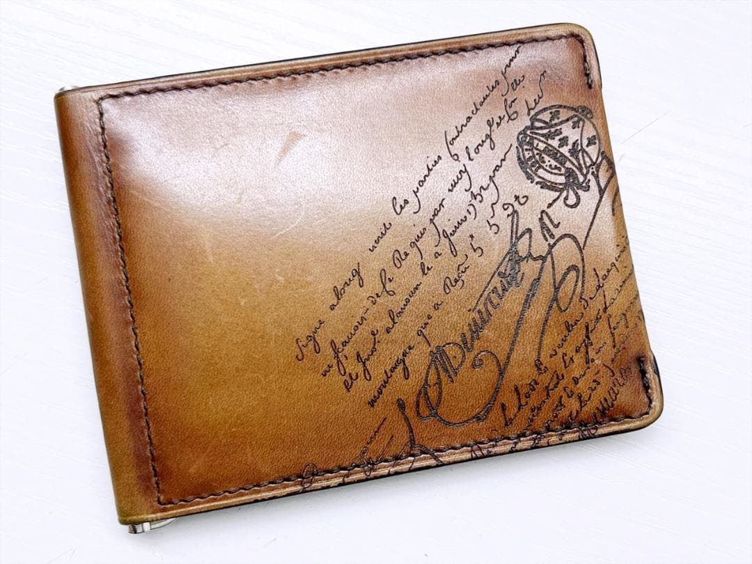 Berluti　ベルルッティ　アッサオ　スクリットレザー　マネークリップ