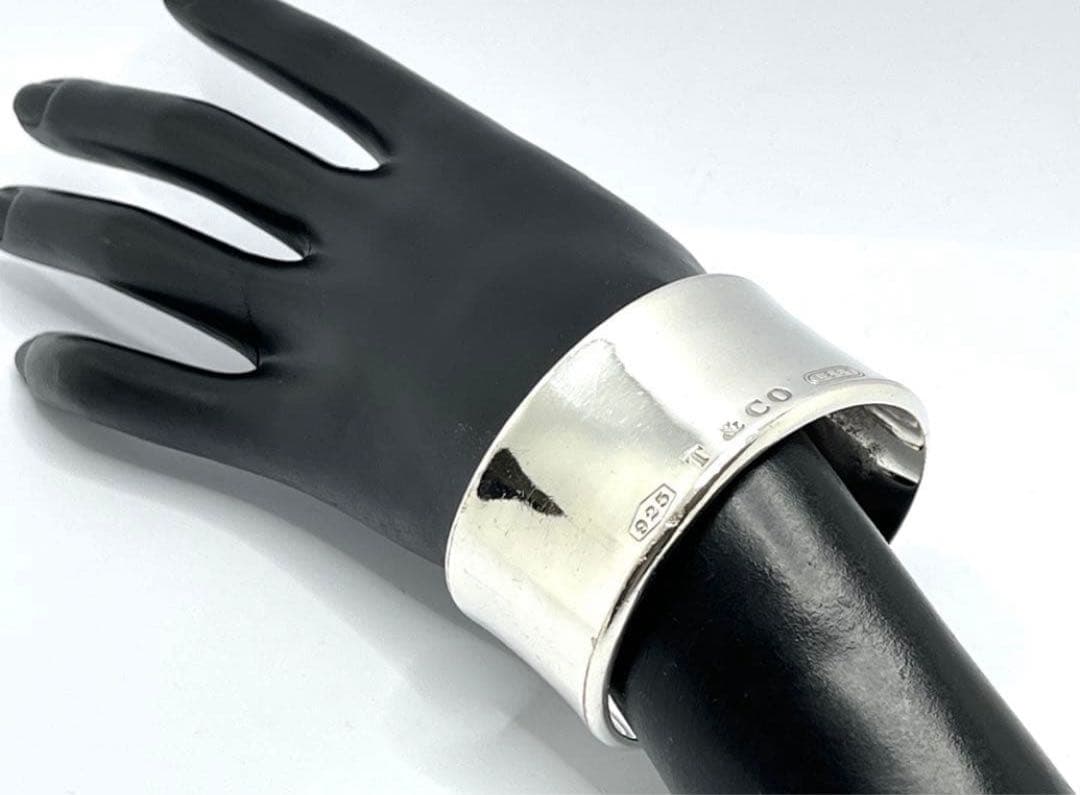 h575 ティファニー　1837 ワイド　カフ　バングル　シルバー　925